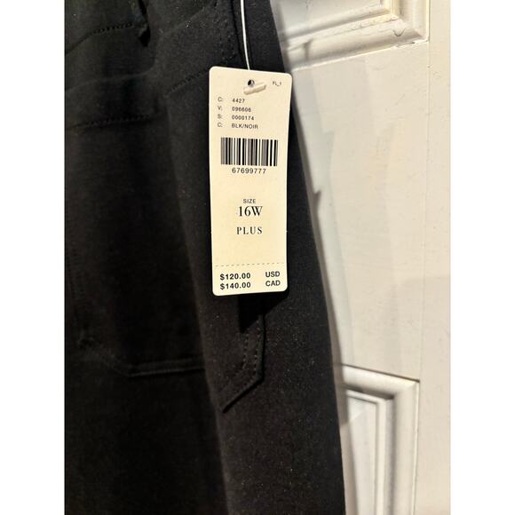 NWT Anthropologie Maeve the Collette pointe crop pants size 16W black - Picture 8 of 11